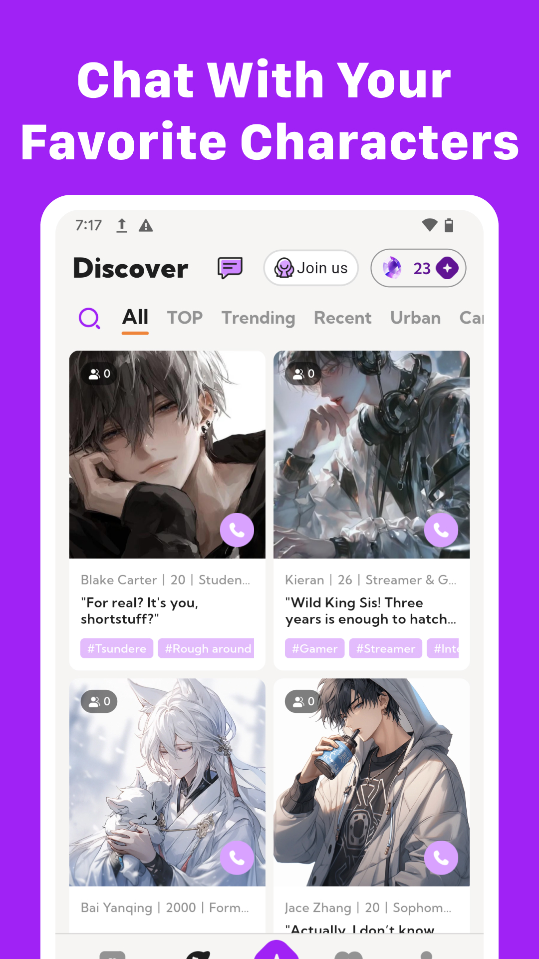 Chat with AI Character