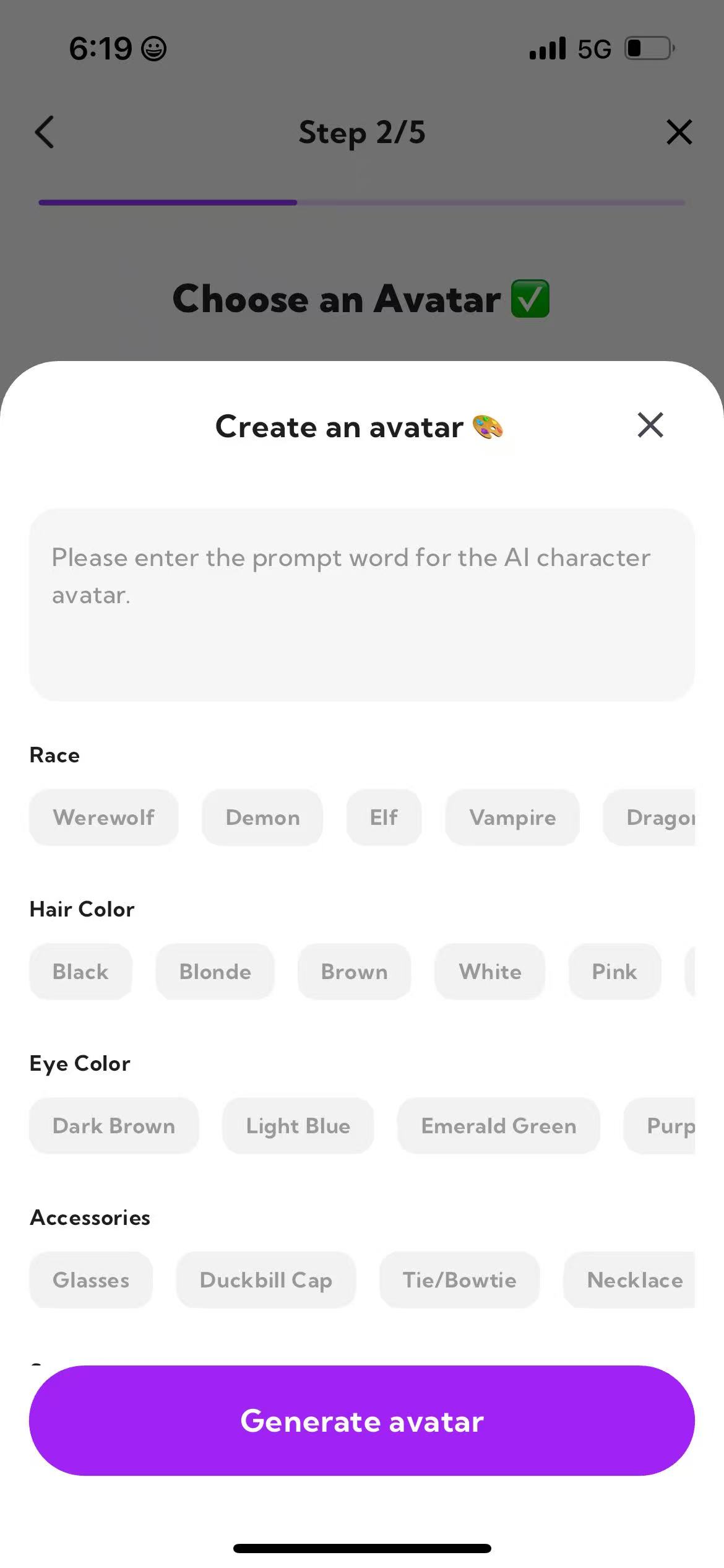 Text-to-Image Character Avatar Creation