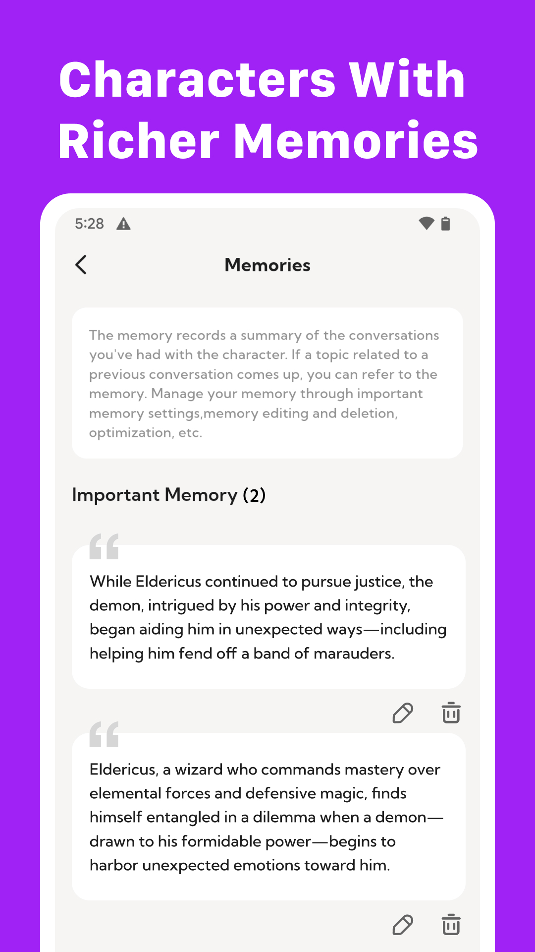 Record your memories